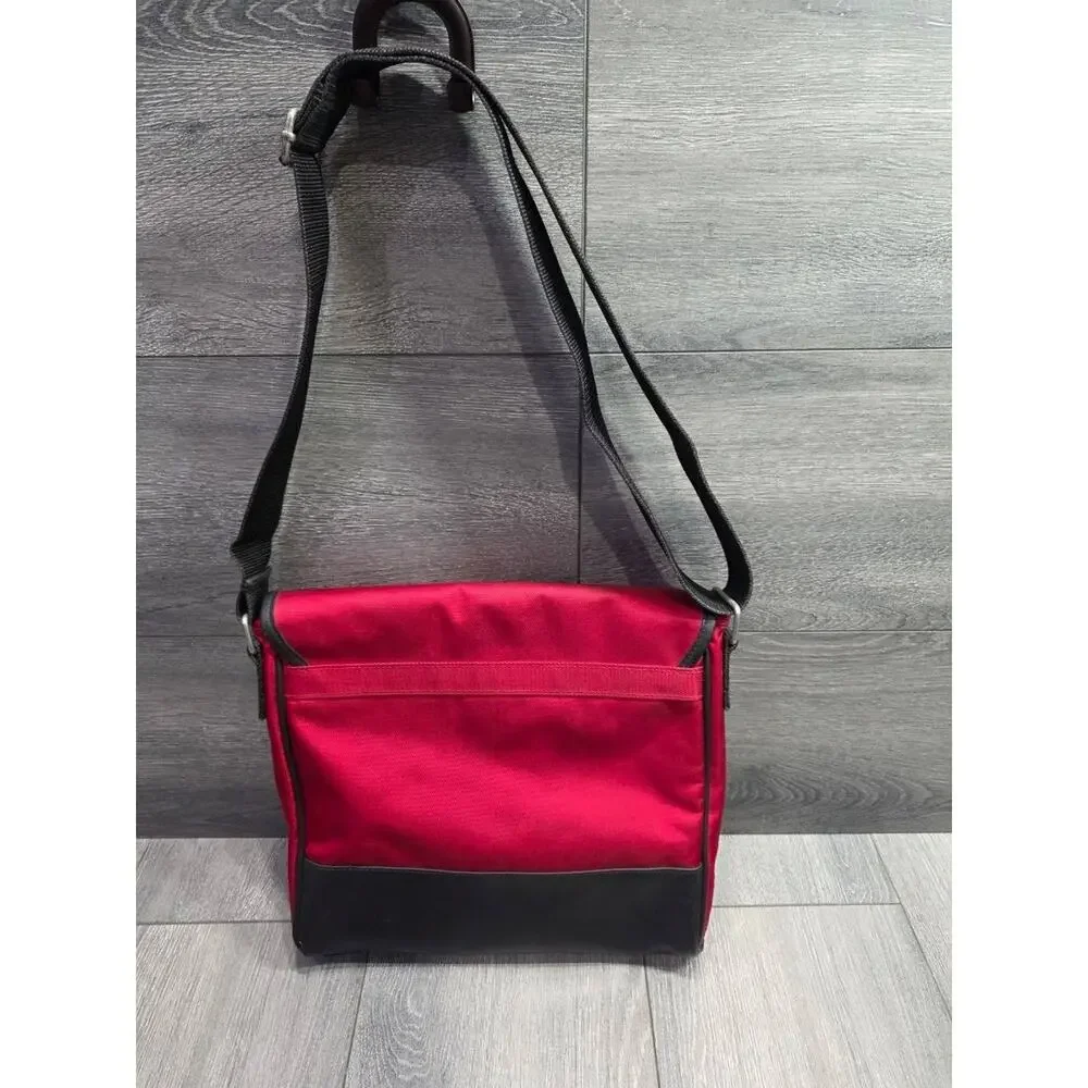 Polo Sport Ralph Lauren Red Black Messenger Bag Adjustable Strap Y2K B000785